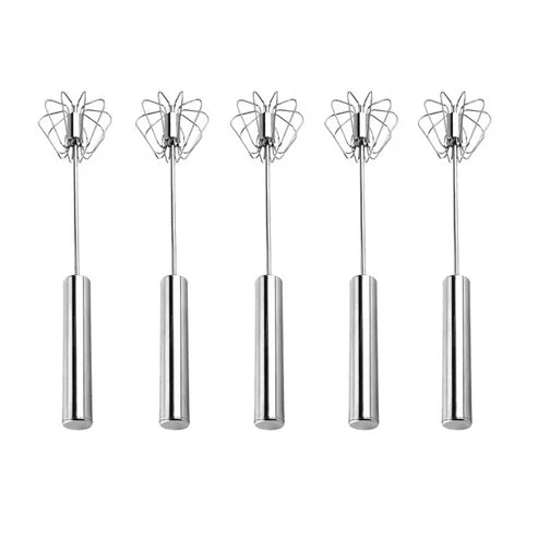 Best sale 50% OFF💥 Semi-Automatic Stainless Steel Push Rotary Whisk Mixer Set