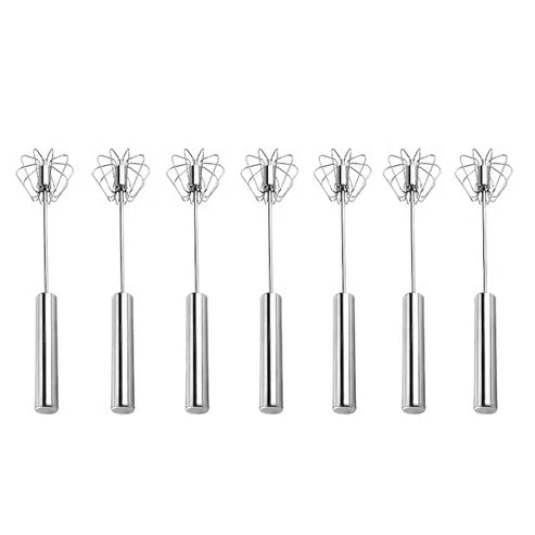 Best sale 50% OFF💥 Semi-Automatic Stainless Steel Push Rotary Whisk Mixer Set