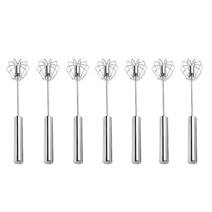 Best sale 50% OFF💥 Semi-Automatic Stainless Steel Push Rotary Whisk Mixer Set